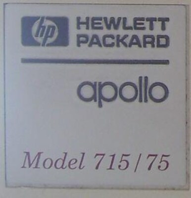 HP Apollo series 700 badge
