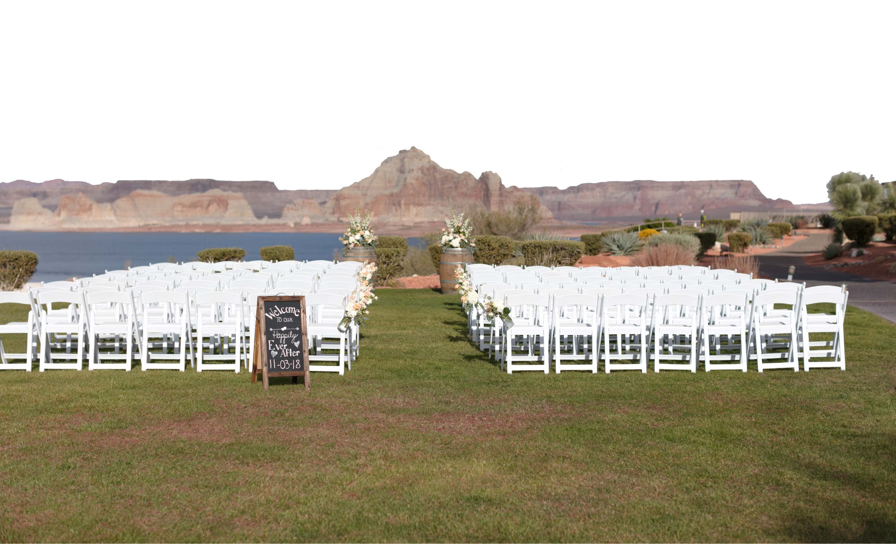 Weddings Area at Lake Powell Resorts Marinas