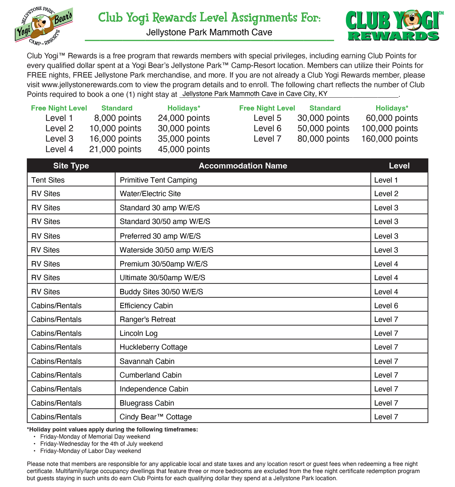 Club Yogi™ Rewards