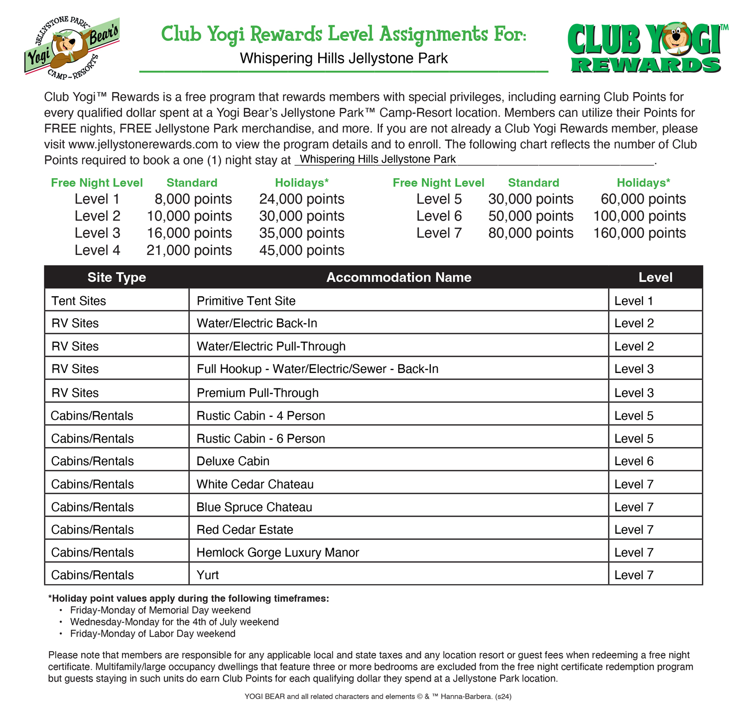 Club Yogi™ Rewards