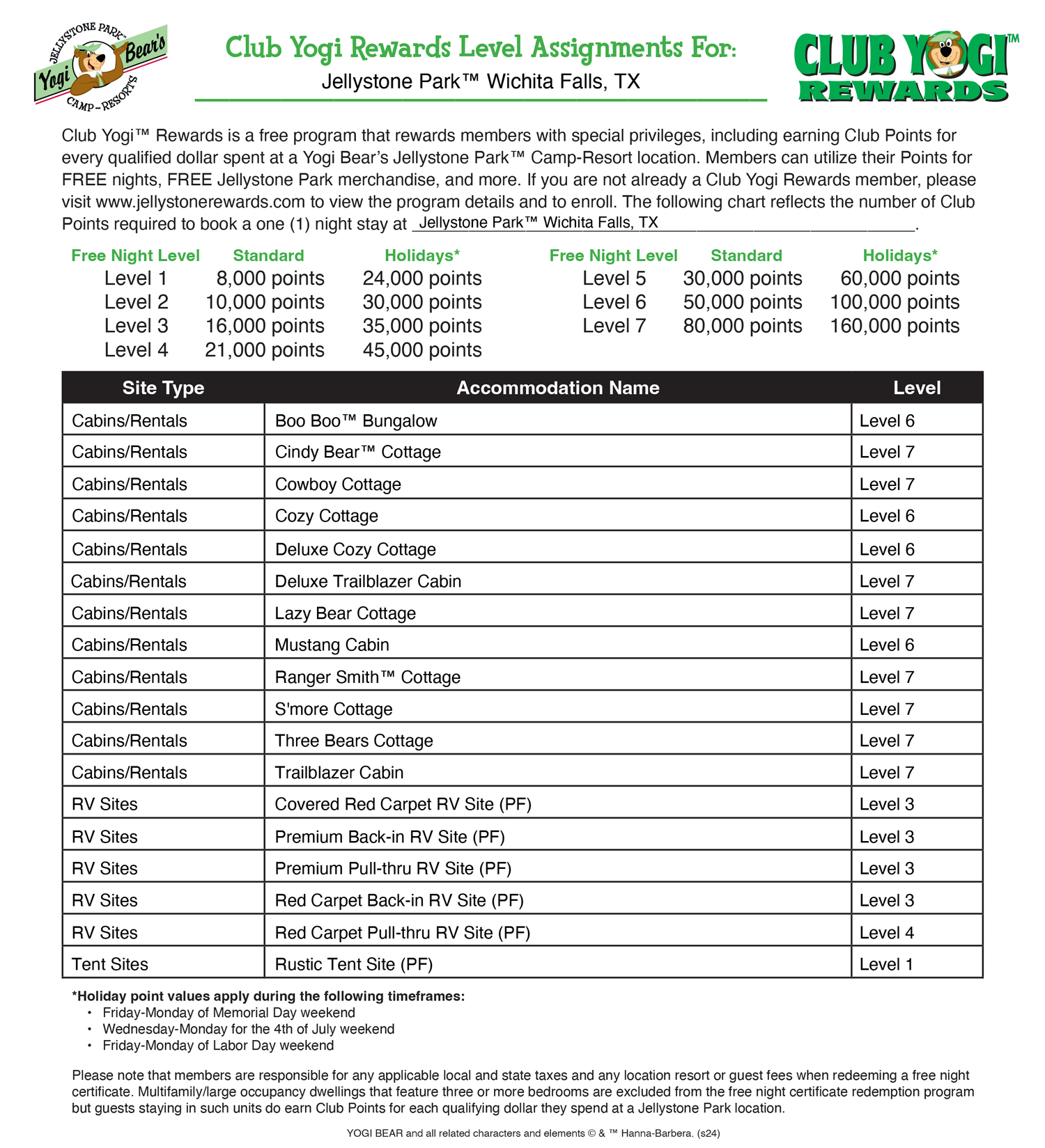 Club Yogi™ Rewards