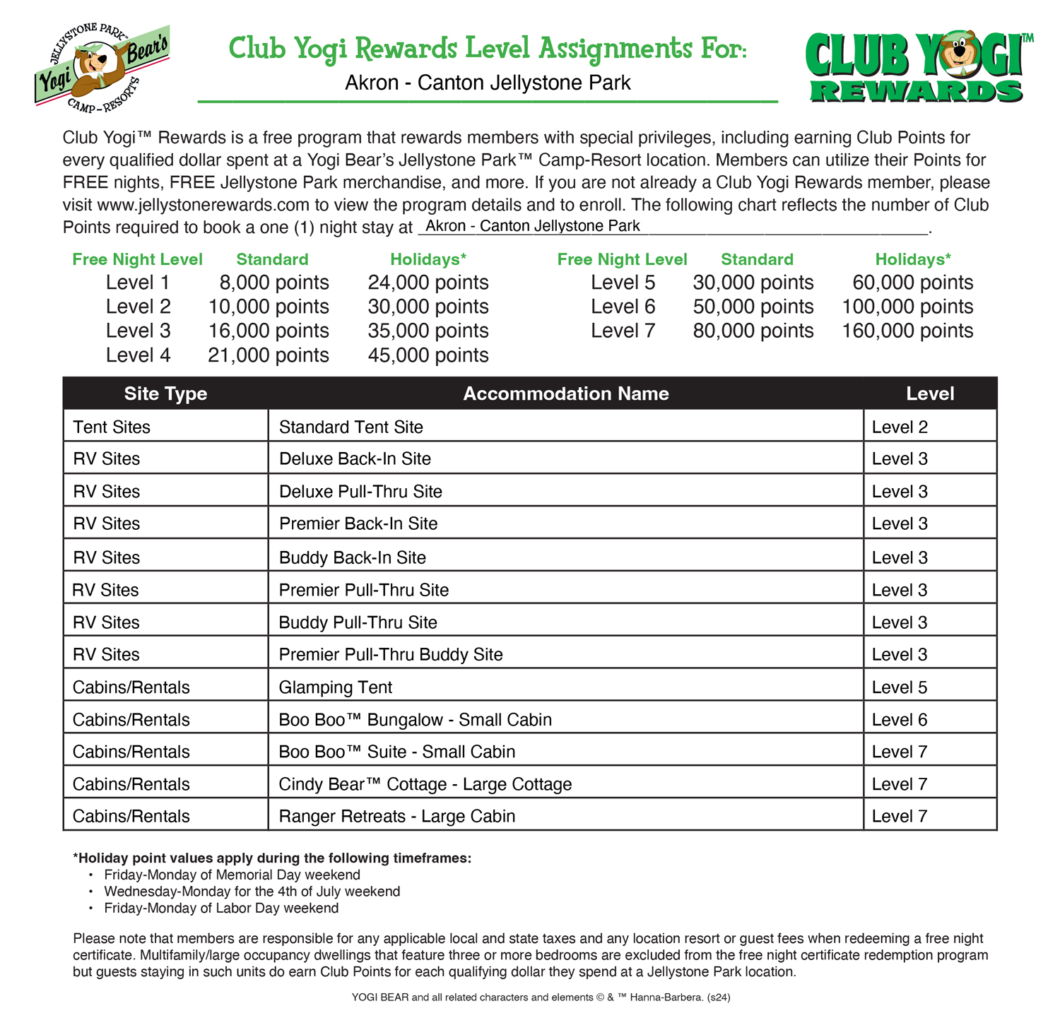 Club Yogi™ Rewards