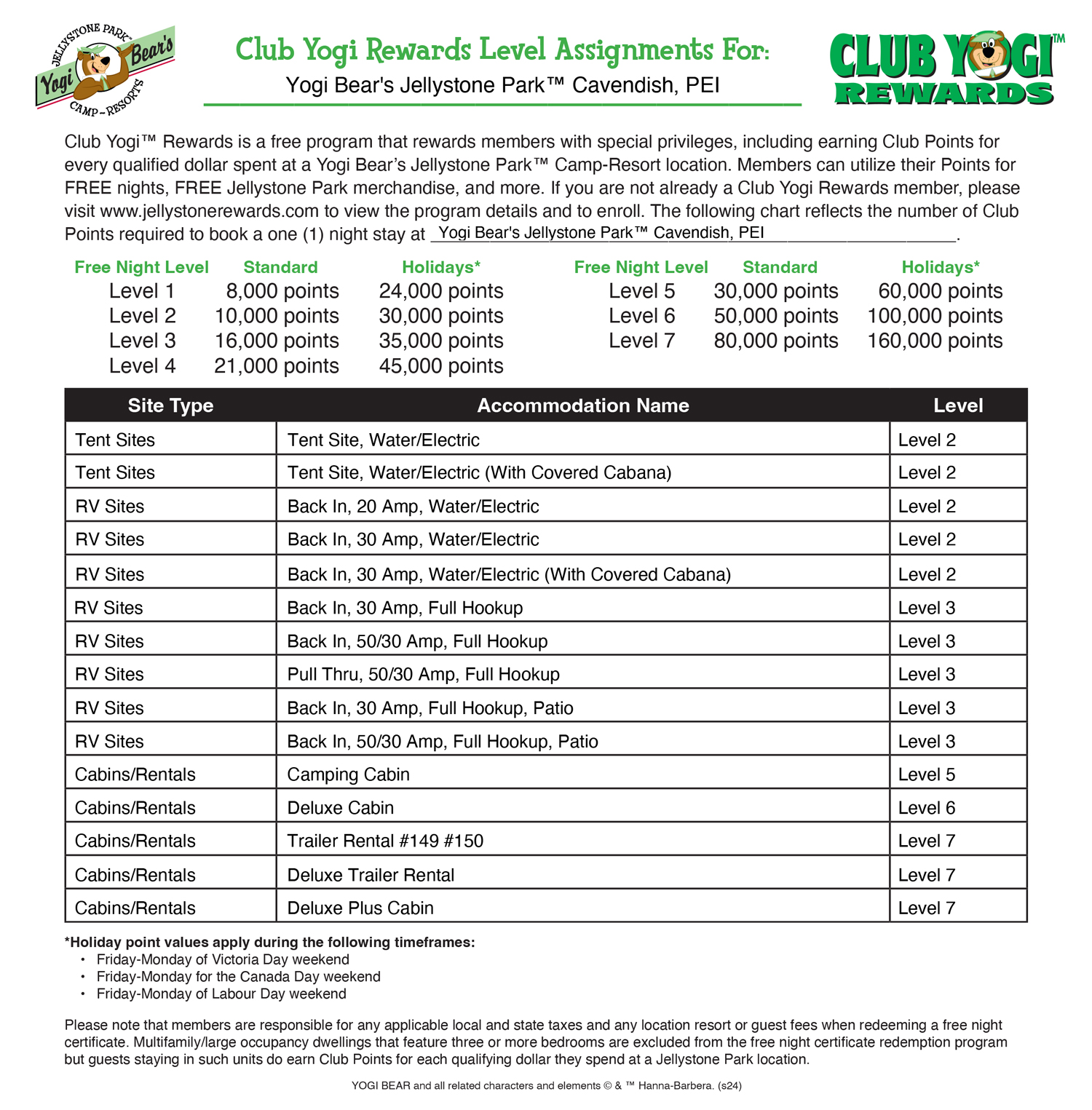 FREE Program for Jellystone Park Guests