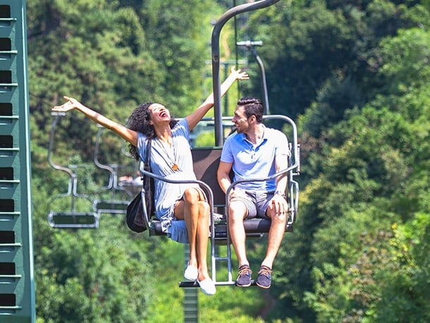 How far is the Gatlinburg Skylift from the hotel?