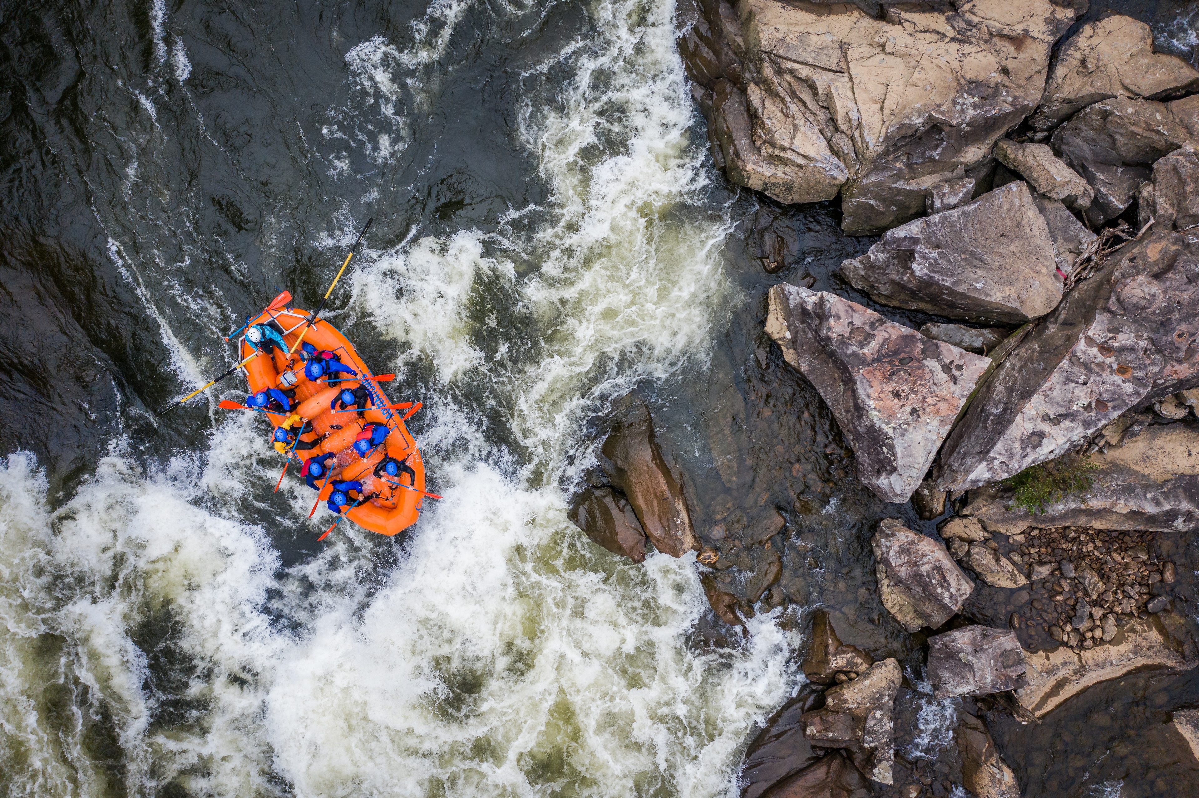 New River Gorge Jet Boat Adventures - 20 Upper Gauley Lost Paddle Drone Ja 122 