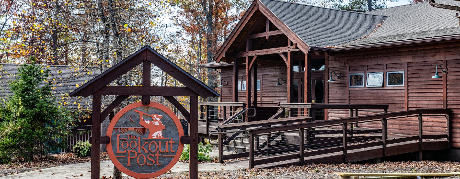 Exterior View Of The Lookout Post at Adventures on the Gorge - Lansing West Virginia USA