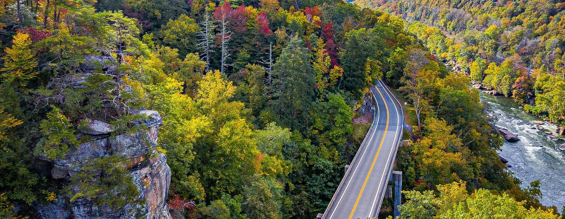Scenic view of the Great Smoky Mountains National Park in Tennessee Adventures on the Gorge - Lansing West Virginia USA