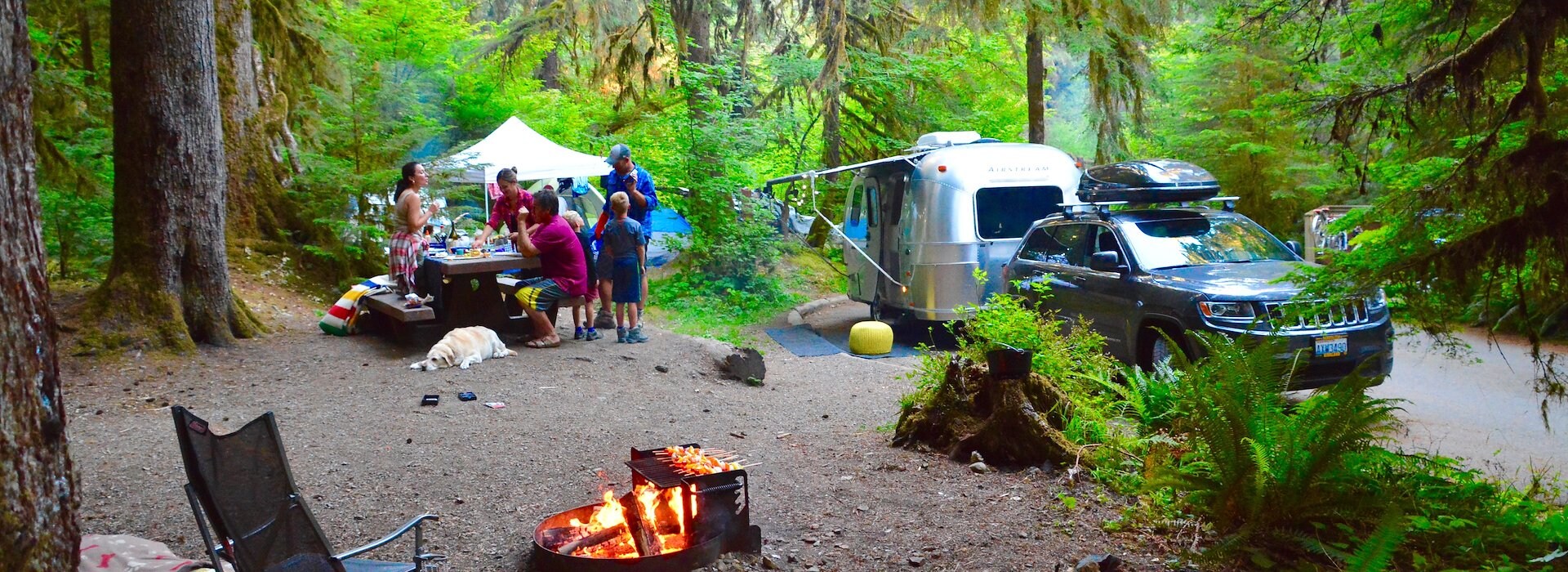 Sol Duc Hot Springs Resort Camping at Olympic National Park Quinault Washington