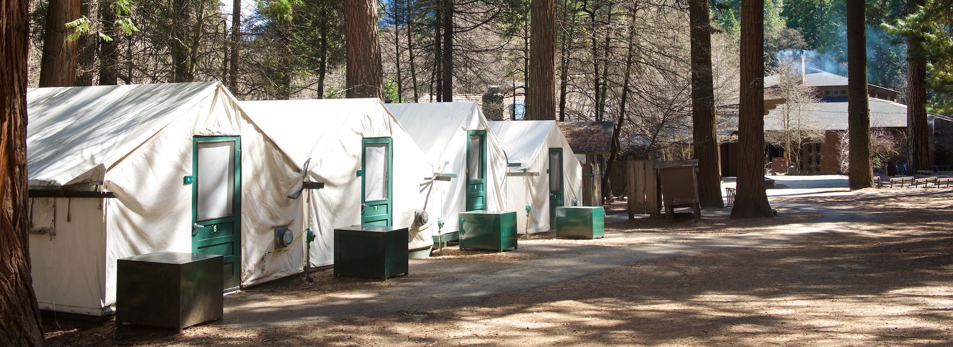 Half Dome Village Heated Canvas Tent Cabins Yosemite National Park Lodging and Activities - California - United States