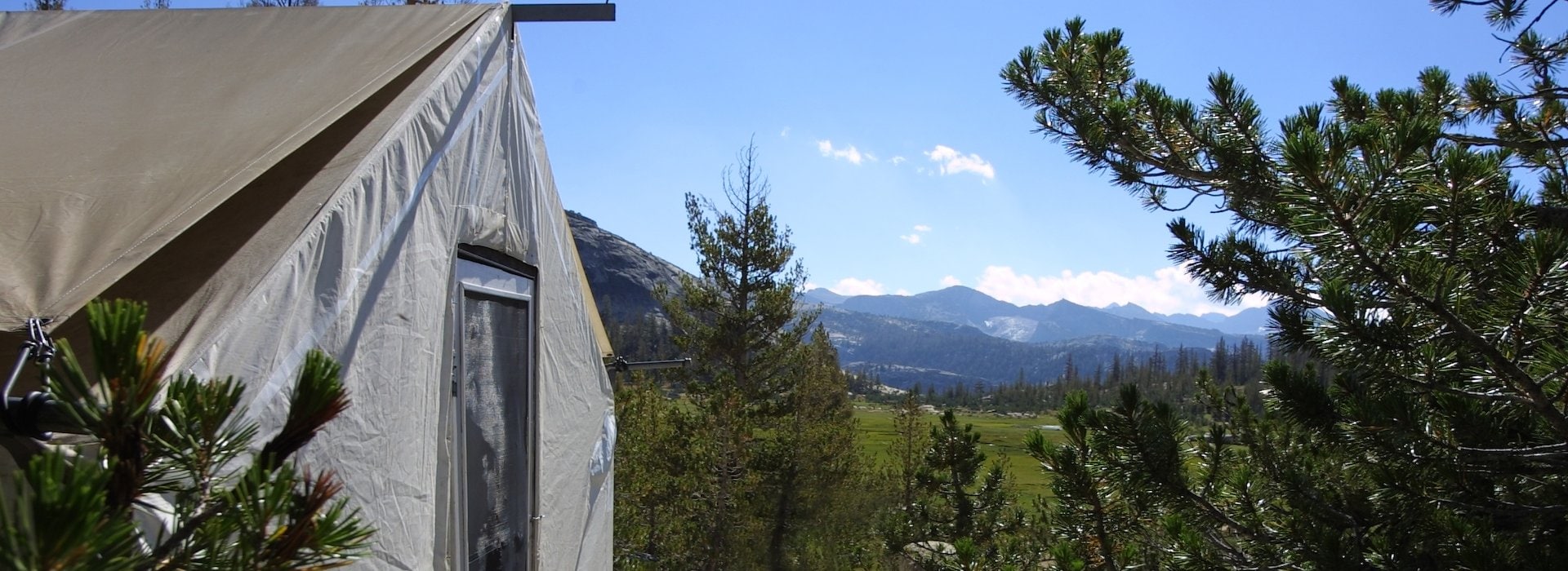 Sunrise view of High Sierra Camps in Yosemite National Park Lodging and Activities - California - United States