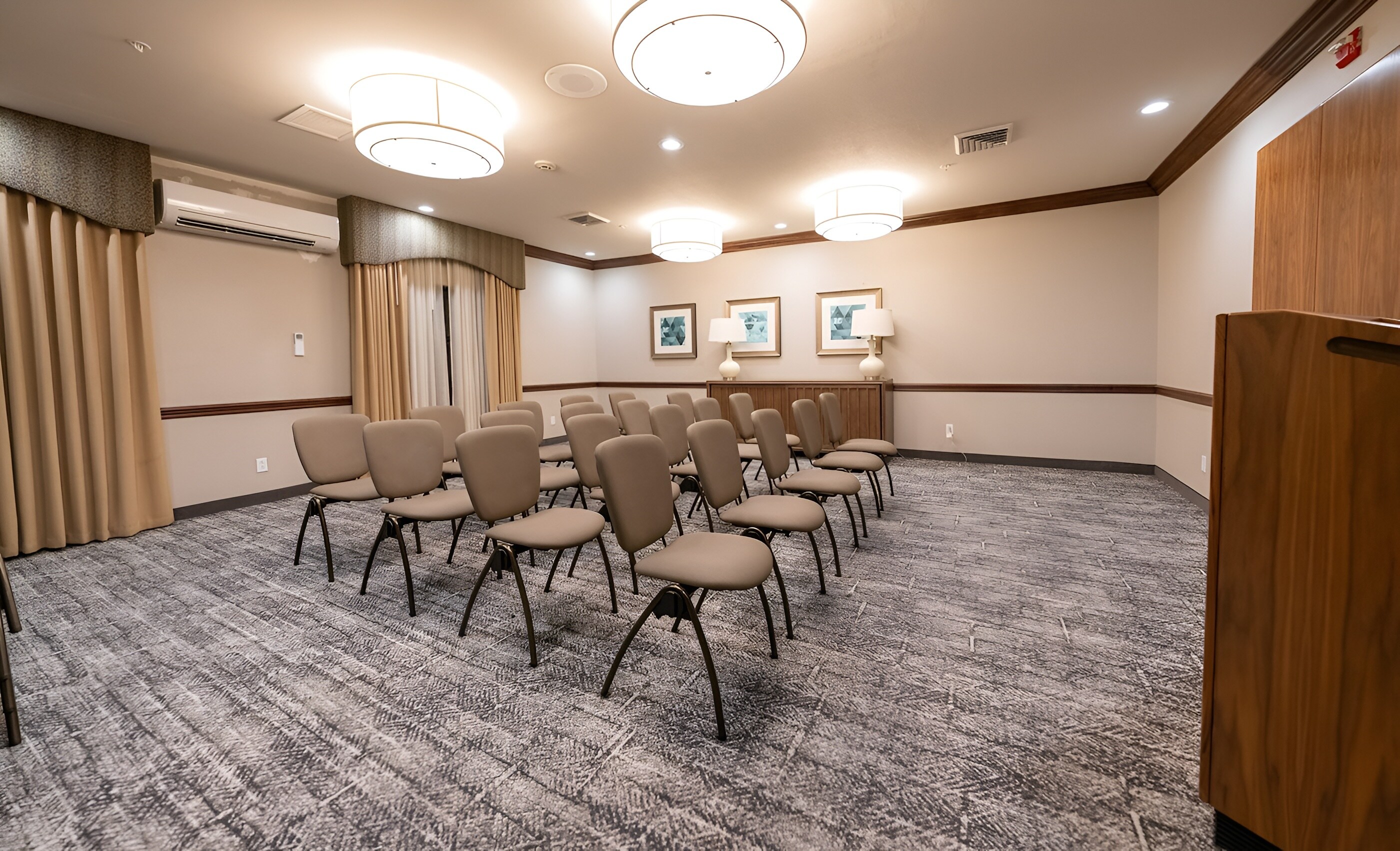 Conference room at Staybridge Suites Columbia with arranged seating.