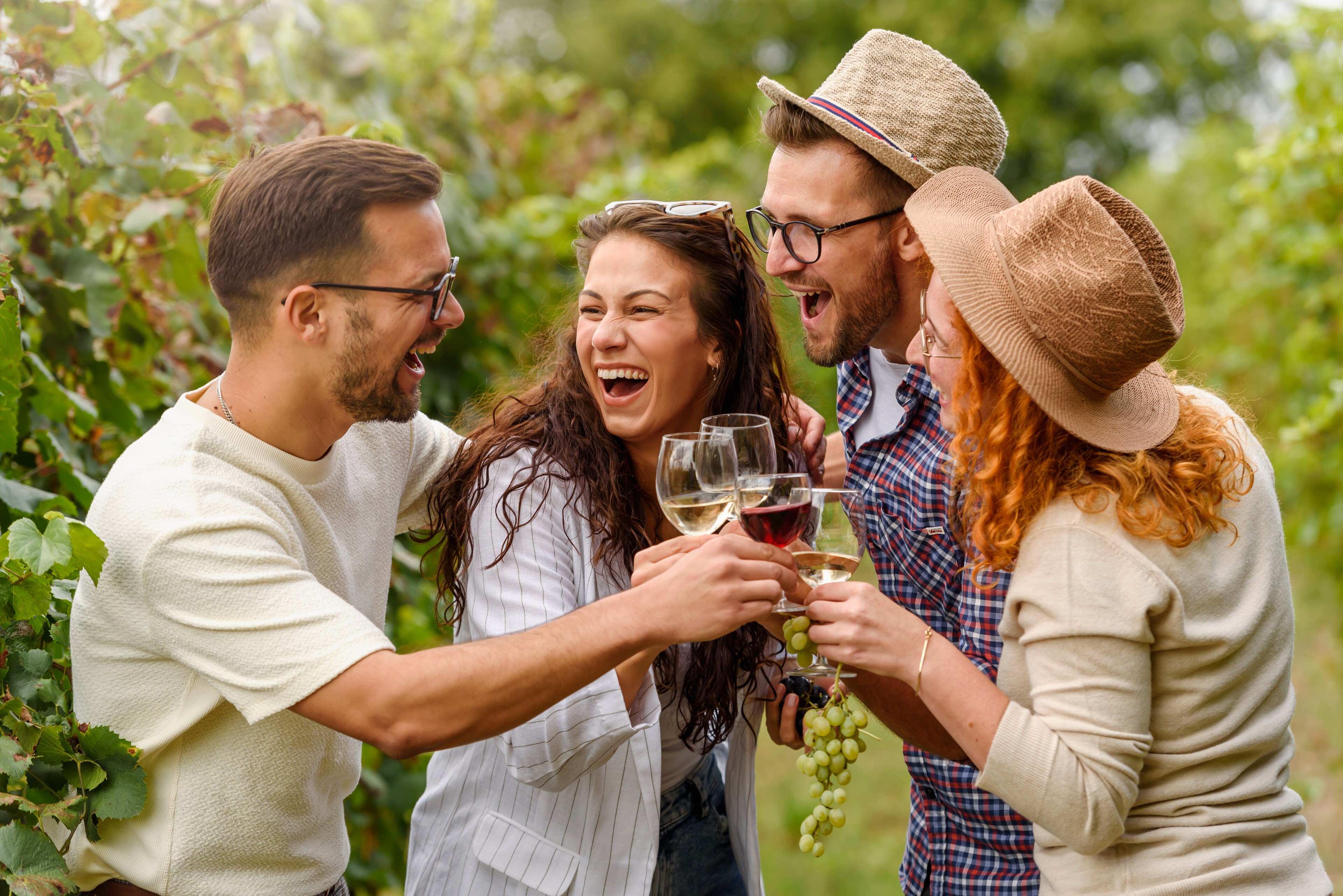 Friends enjoy a toast at Wingate by Wyndham in Columbia, Missouri.