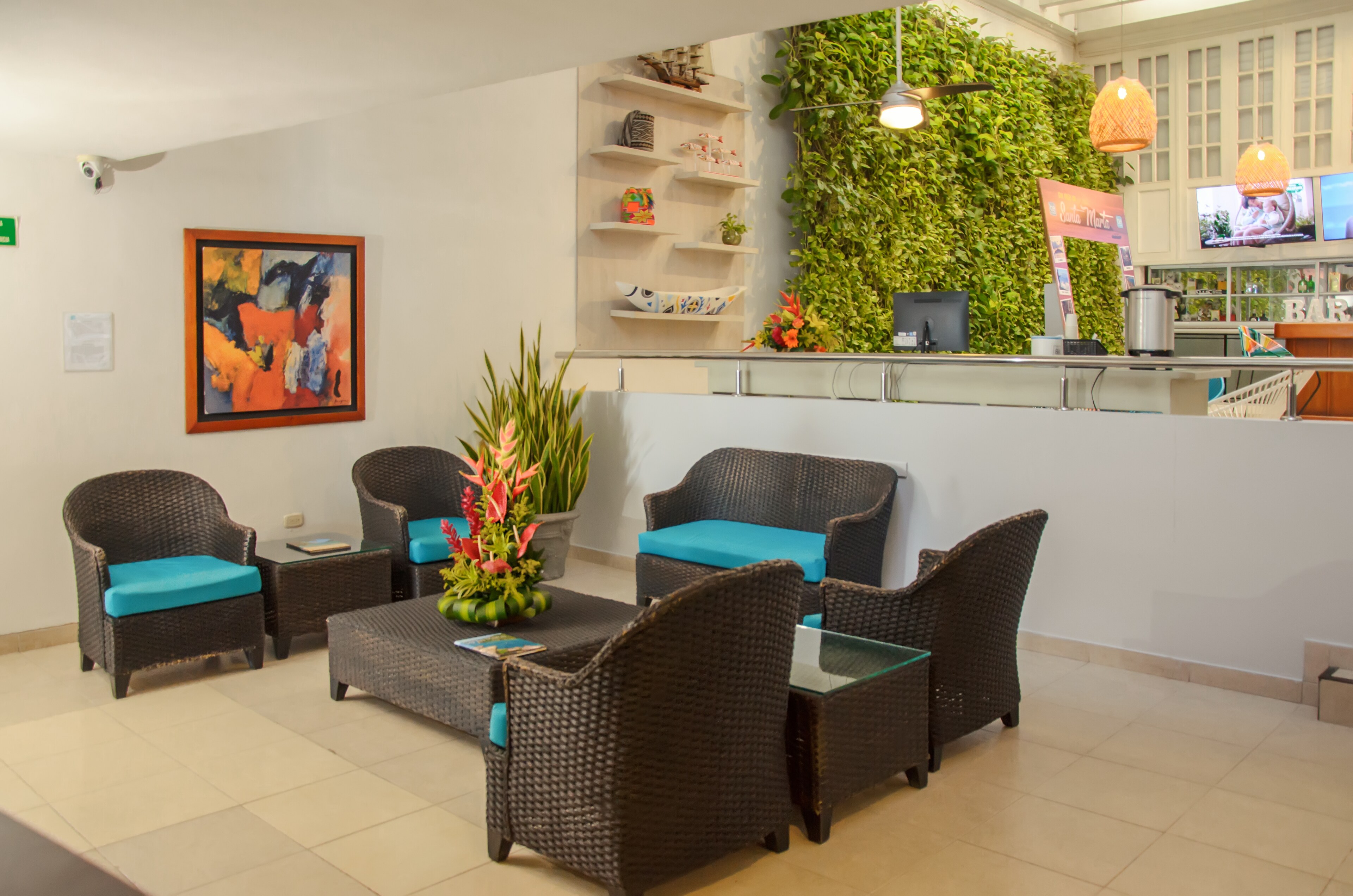 Living room in La Sierra, Santa Marta, Colombia