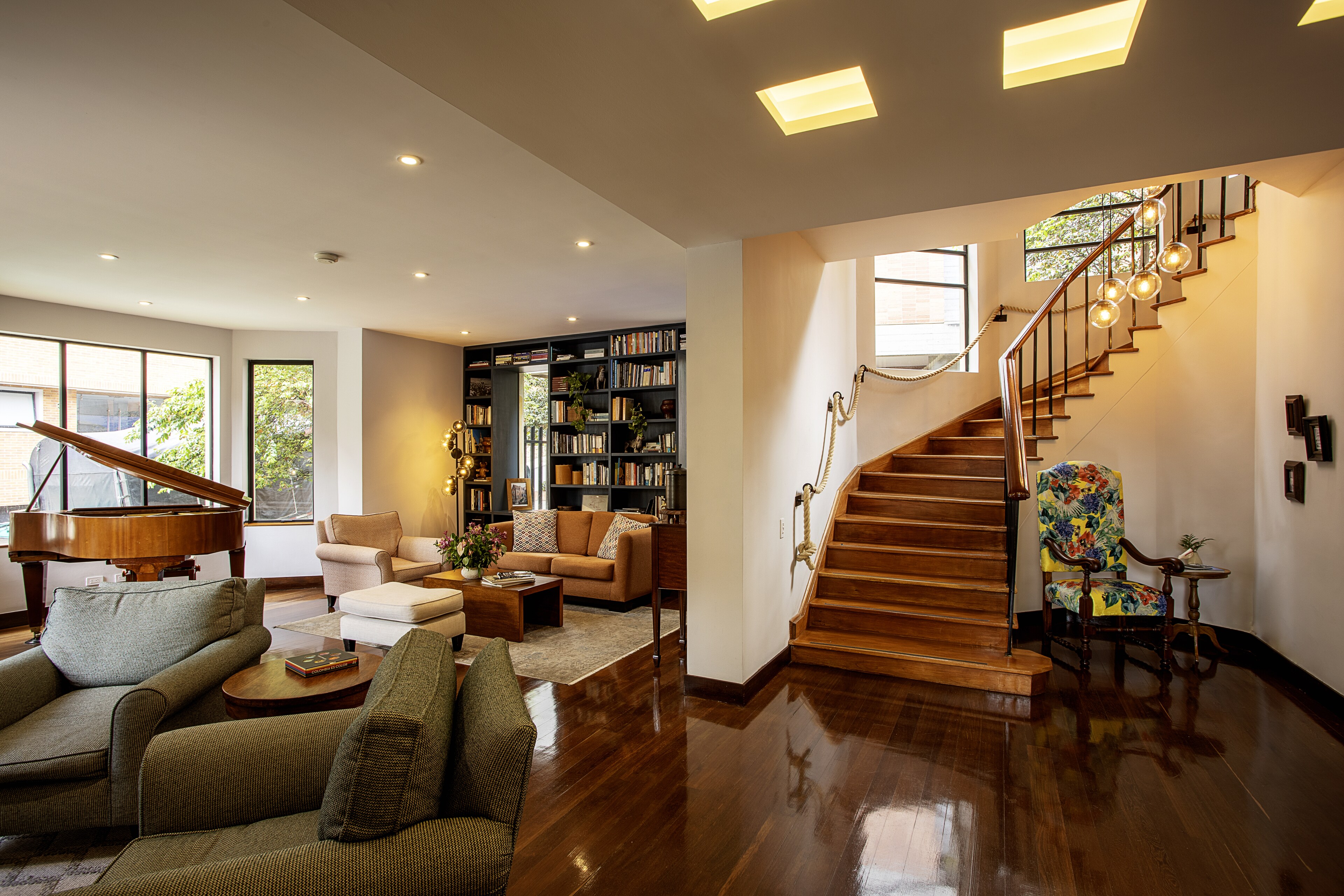 Sala de estar de bh Hoteles Colombia 