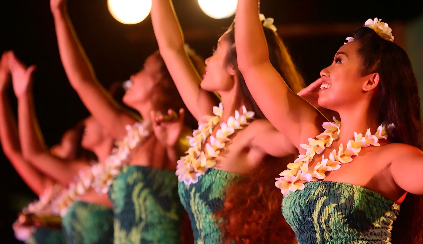 Performance in Germaine's Luau in Roberts Hawaii, Honolulu, HI, USA