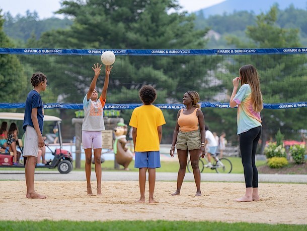 Volleyball Court at Jellystone Park™ Alabama Golf Coast