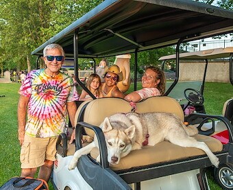 Golf Cart Rentals in Jellystone Park™ Barton Lake