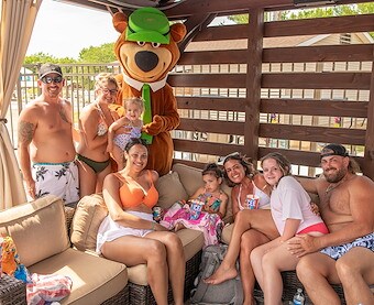 Pool Cabanas in Jellystone Park™ Barton Lake