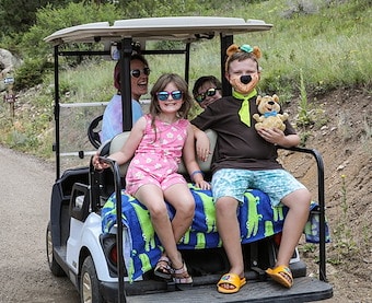 Golf Cart Ride with Yogi Bear™ at Jellystone Park™ Estes Park