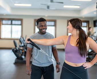 Indoor Fitness Center at Jellystone Park Larkspur