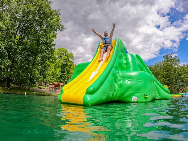 Floating Obstacle Course at Jellystone Park™ Columbus North