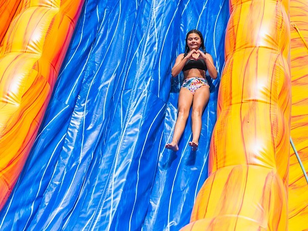 Inflatable Water Slide at Jellystone Park™ Cochran