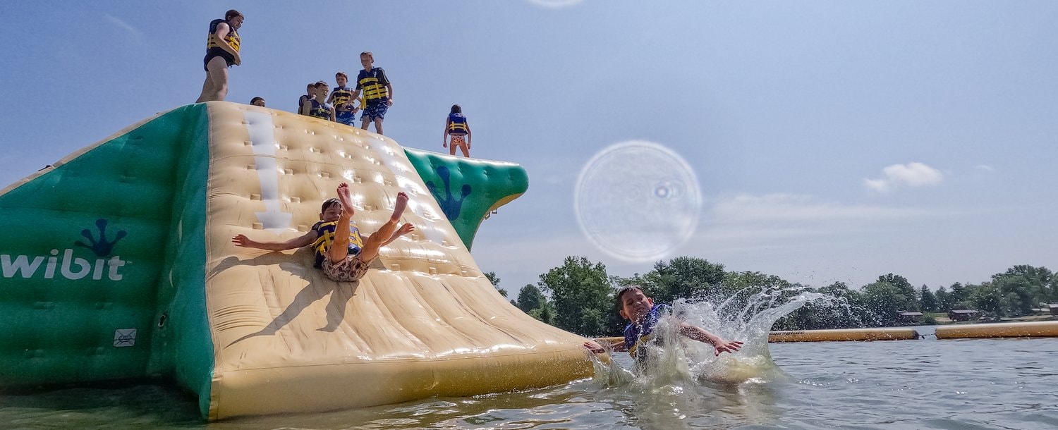 Jellystone Pittsfield Floating Obstacle Course