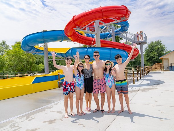 Water Slides at Jellystone Park Pittsfield