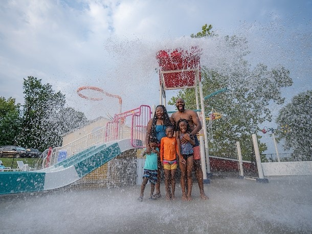 Splashground nearby Jellystone Park Caledonia