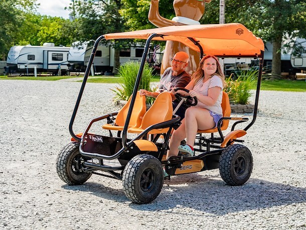 Pedal Carts at Jellystone Park Indianapolis