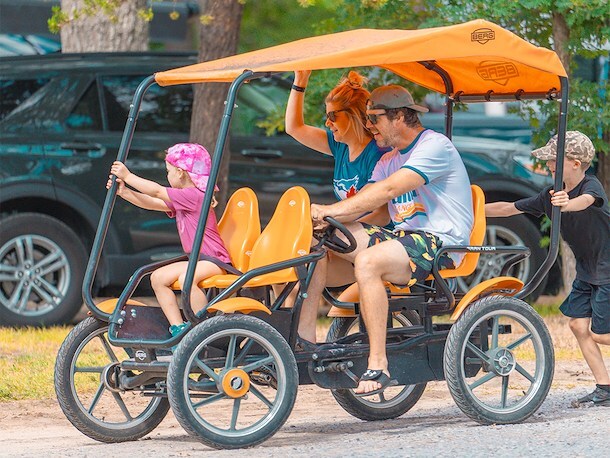 Pedal Carts at Jellystone Park Indianapolis