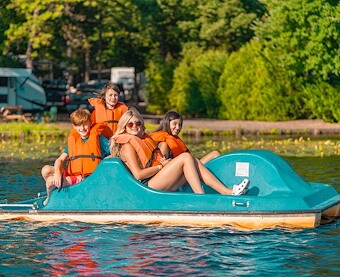 Pedal Boat and Pontoon Rentals of Jellystone Park™ Pierceton
