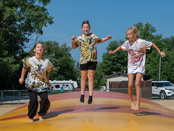Jumping Pillow at Jellystone Park Plymouth