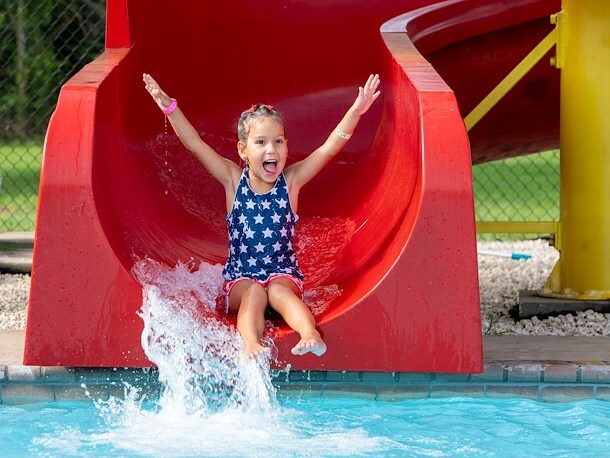 Water Slide at Jellystone Park Lake Charles
