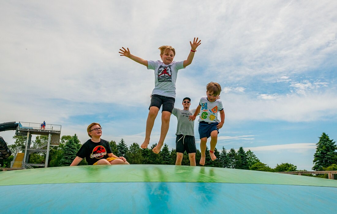 Try to Touch the Sky with our Jumping Pillows!