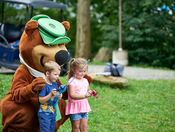 Fishing at Jellystone Park Lake Charles
