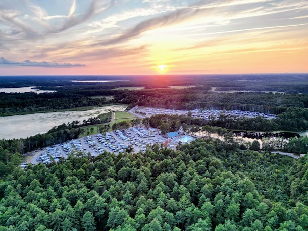 Sunset over Jellystone Park Cranberry Acres