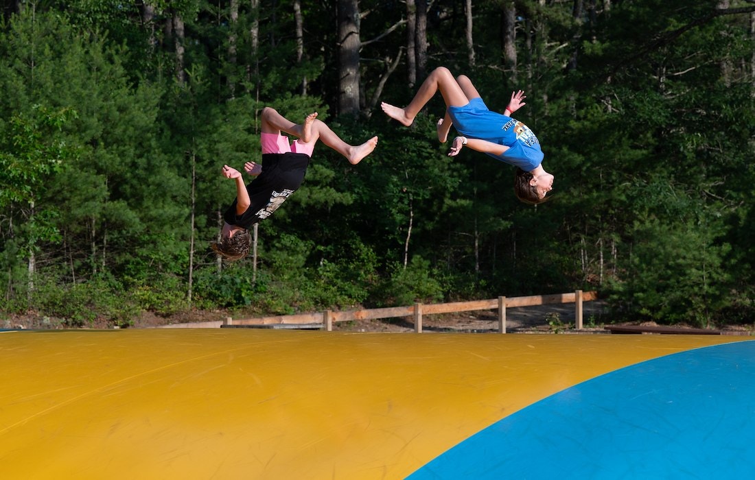 Bounce high on our jumping pillow at Jellystone Park™ Cranberry Acres