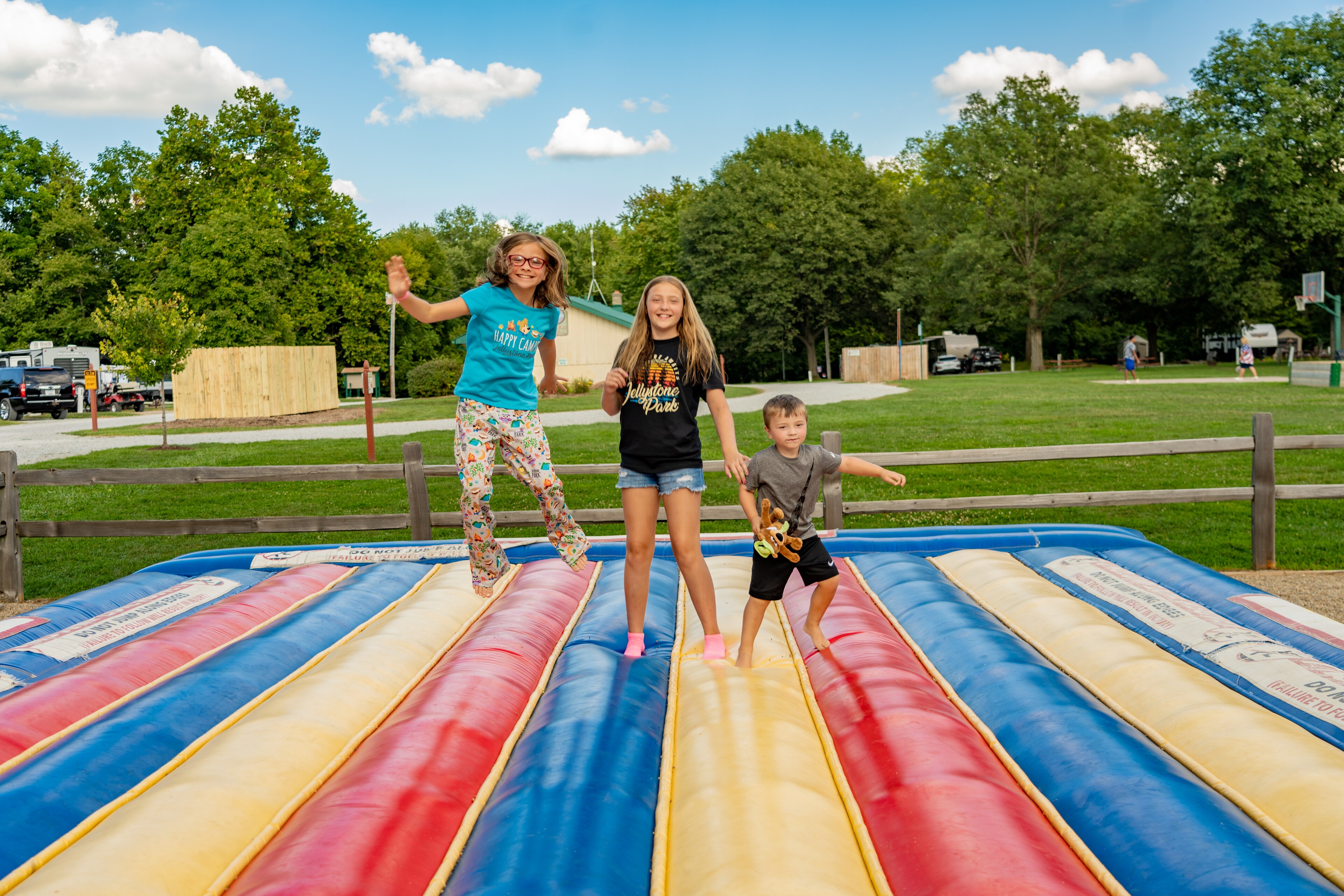 Jump Pad at Jellystone Park Skowhegan