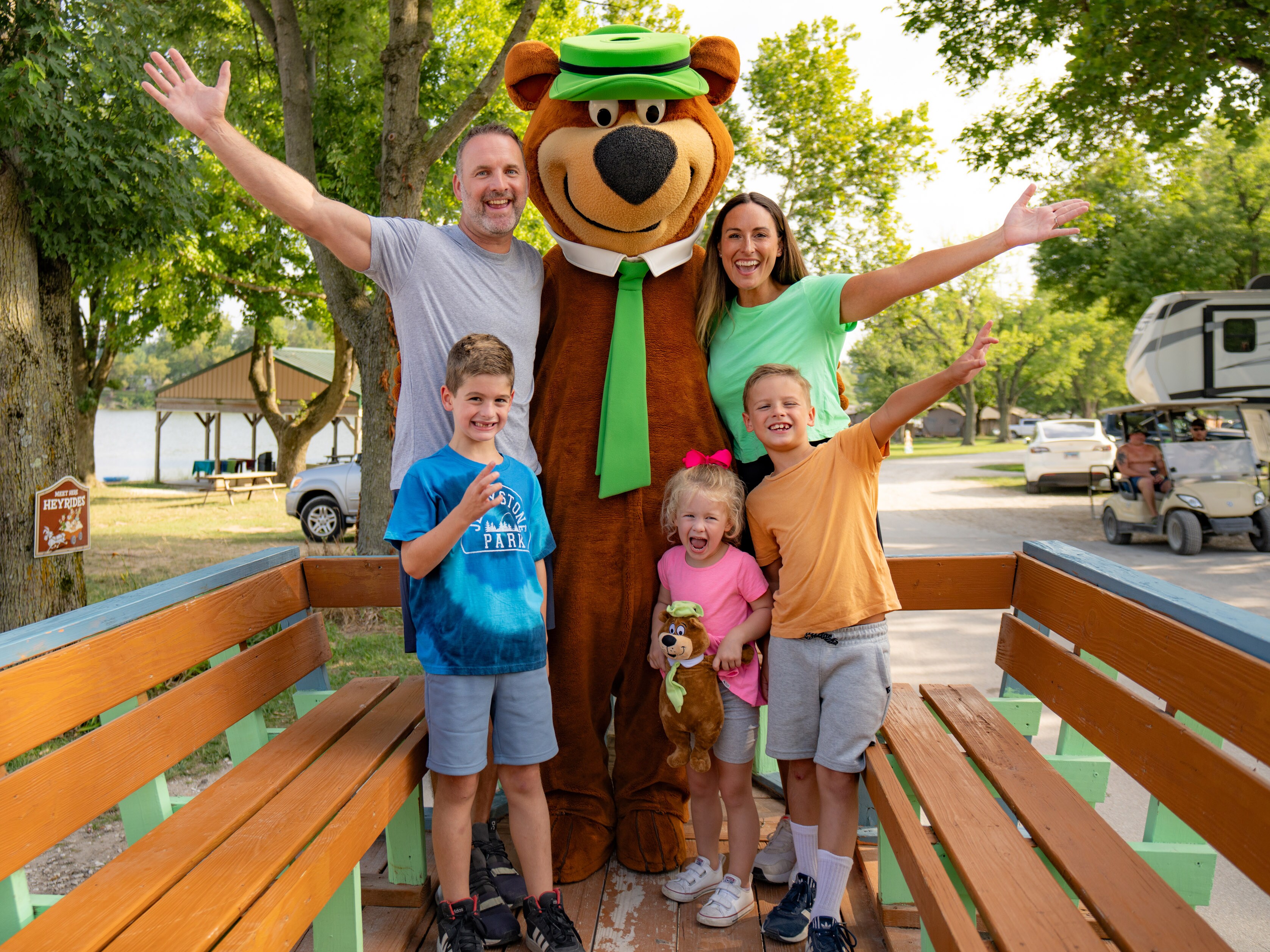 Private Wagon Ride with Yogi Bear, Boo Boo, and Cindy Bear of Jellystone Park™ Cleveland Sandusky
