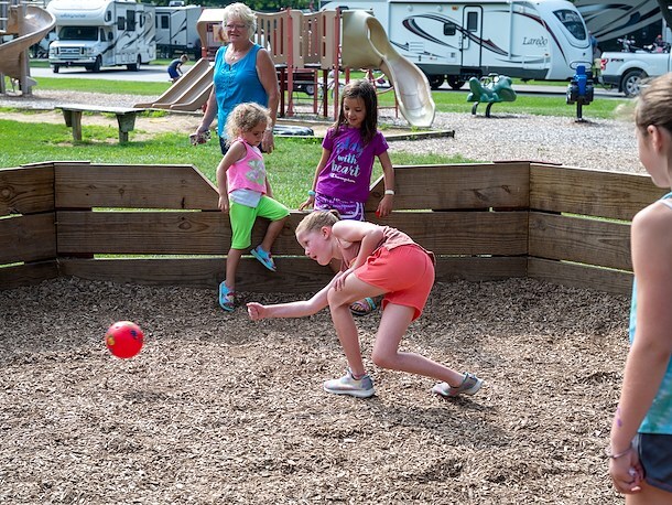 Gaga Ball at Jellystone Park™ Frankenmuth