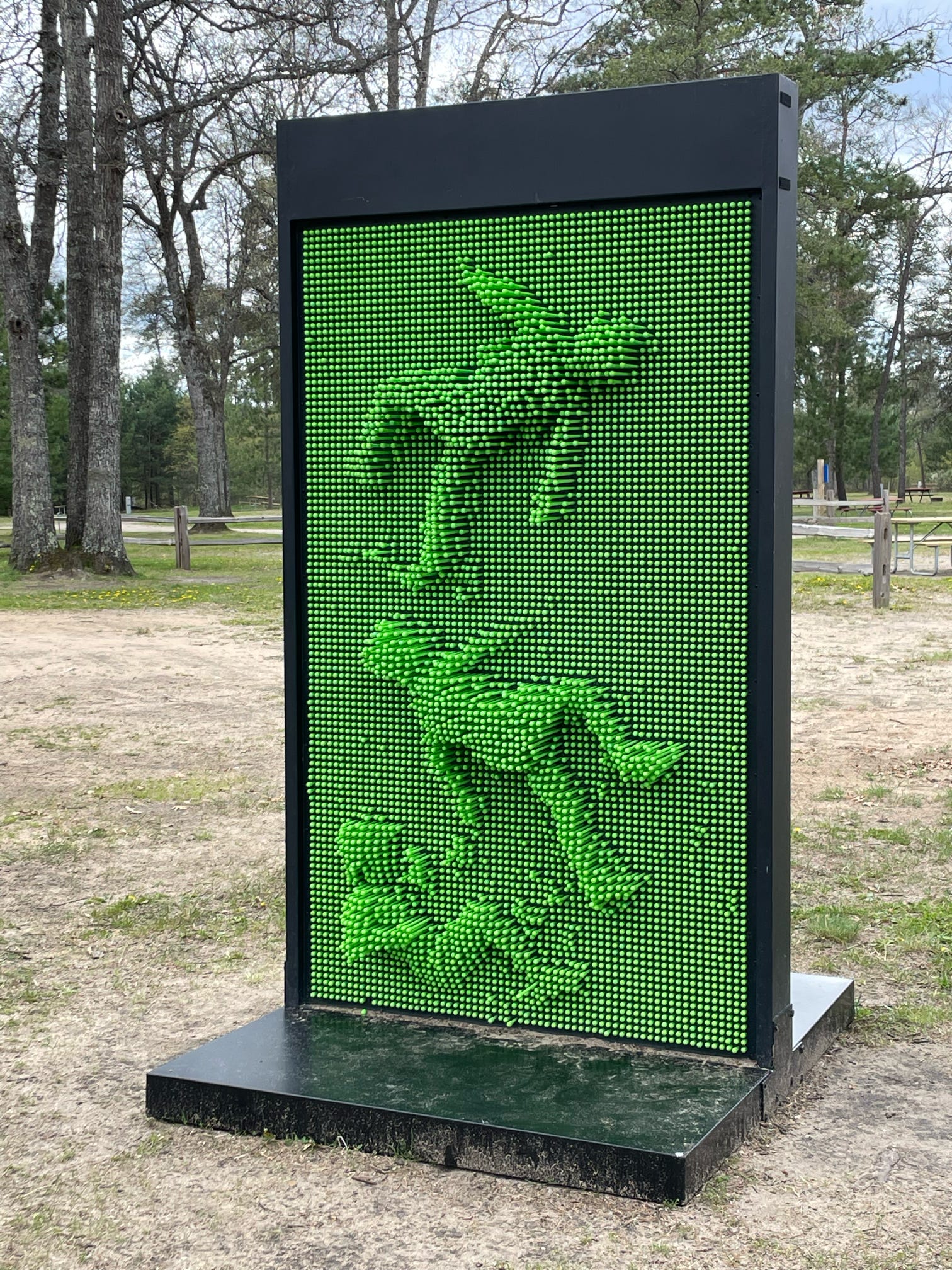 Giant Pin Art Board at Jellystone Park™ Grayling