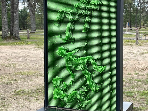 Giant Pin Art Board at Jellystone Park™ Grayling