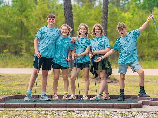 Mini golf at Jellystone Park Grayling