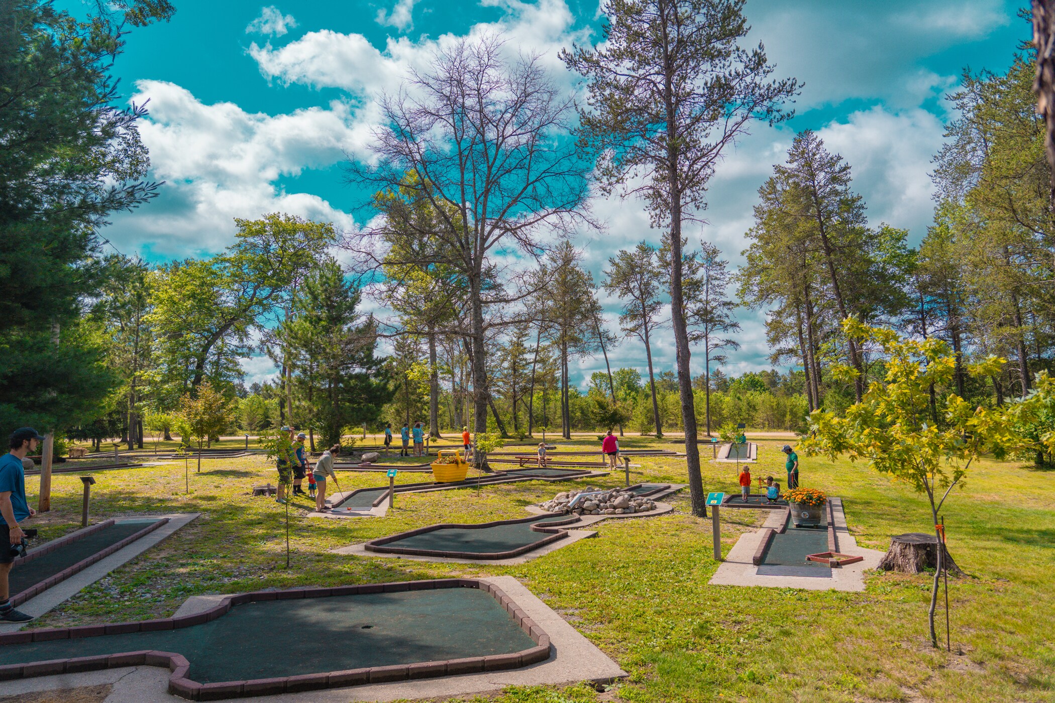 Putt through our mini golf course at Jellystone Park™ Grayling