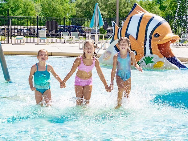 Splash Pad at Jellystone Park™ North Port Huron
