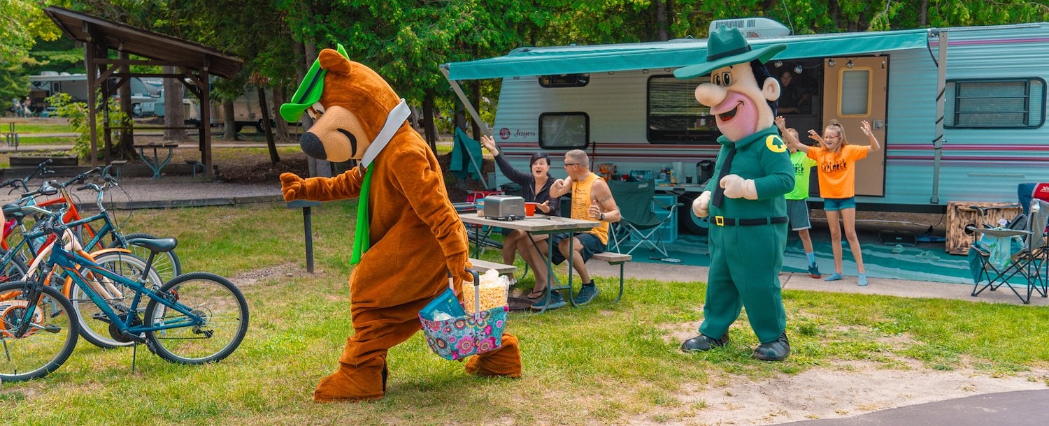 Yogi Bear™ and Ranger Smith™ at Jellystone Park™ Petoskey