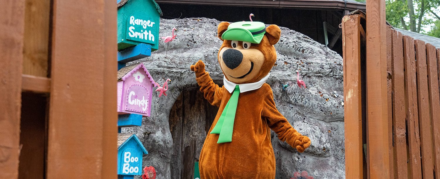 Yogi Bear™ at his Bears Den at Jellystone Park™ St. Louis West