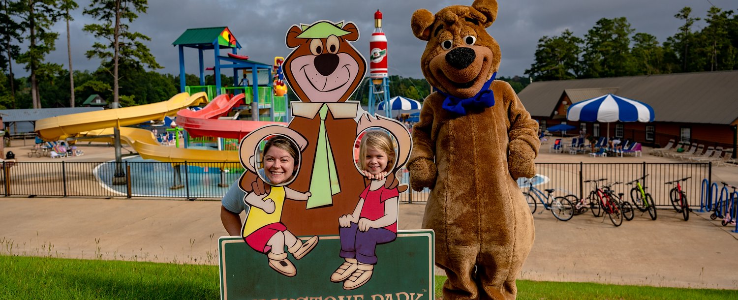 Meet Yogi Bear, Boo Boo, and Cindy Bear!