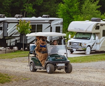 Golf Carts at Camp Jellystone!